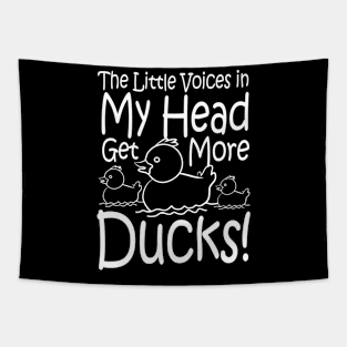 The Little Voices in My Head Get More Ducks Tapestry