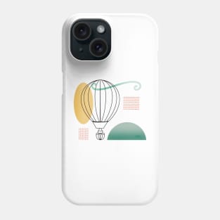 Hot Air Balloon Line Art Phone Case