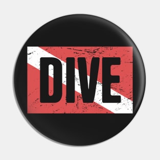 Scuba Dive Flag Pin