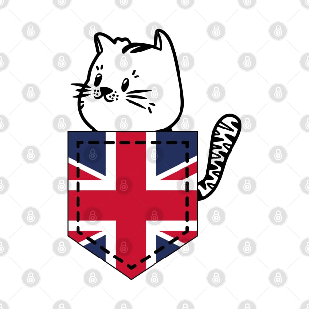 Patriotic Pocket Pussy - Cat Lover -  British Patriot by PosterpartyCo