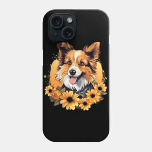 Dog Sunflowers Phone Case