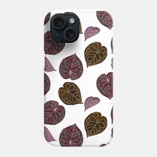 Tropical leaves pattern Phone Case