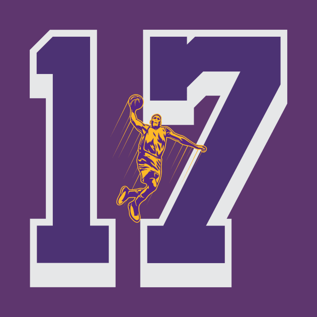 lakers number 17 by Basketball-Number