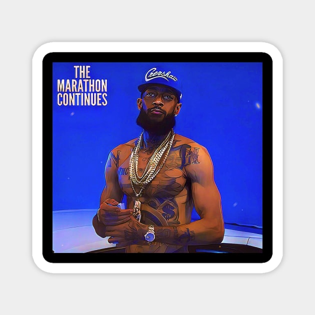 Nipsey Hussle - The Marathon Continues Magnet by M.I.M.P.
