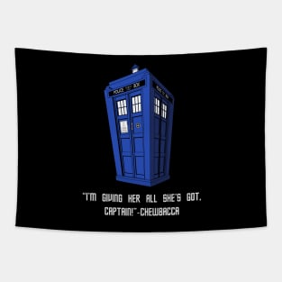 Timey Wimey Misquote Tapestry