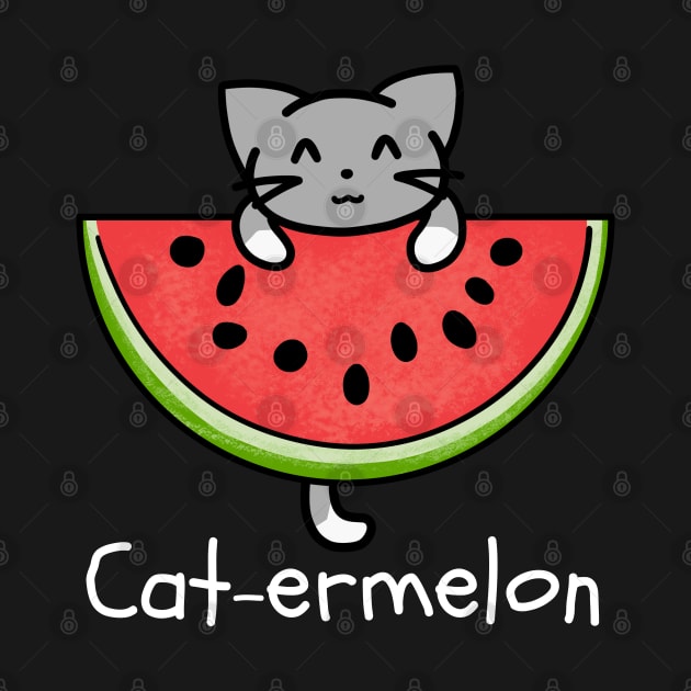 Cute Cat-ermelon (Cat Watermelon) Summer Fruit by Cheesy Pet Designs