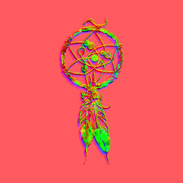 Psychedelic dream catcher by indusdreaming