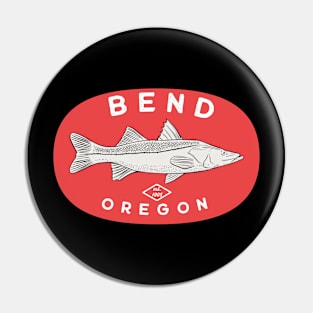 Bend Oregon Fishing Pin