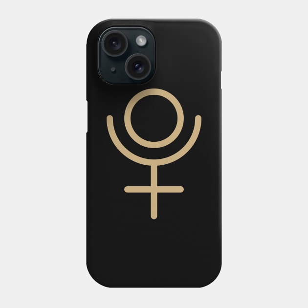 Pluto Solar System Symbol Phone Case by Merchgard