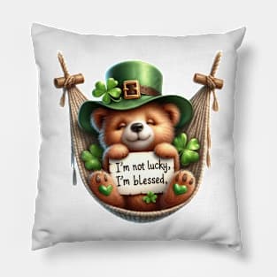 St Patricks Day Teddy Bear Pillow