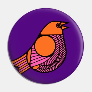 Pink Bird Pin