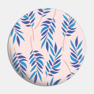 Blue Leaves Pin