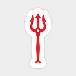 Neptune trident red (request other colours) Magnet