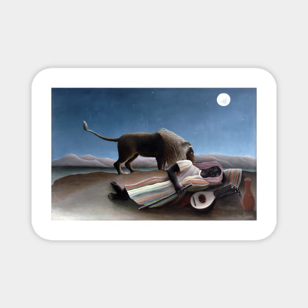 Henri Rousseau The Sleeping Gypsy Magnet by pdpress