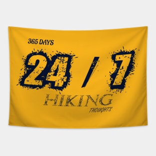 Trekking and Hiking fun adventure Tapestry