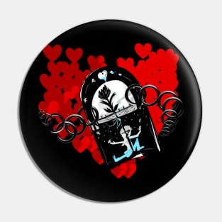 Lock Hearth(RED) Secret of LOVE Pin