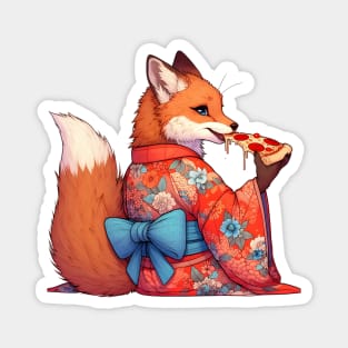 Pizza wolf for pizza lovers Magnet