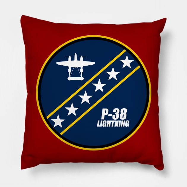 P-38 Lightning Patch Pillow by TCP