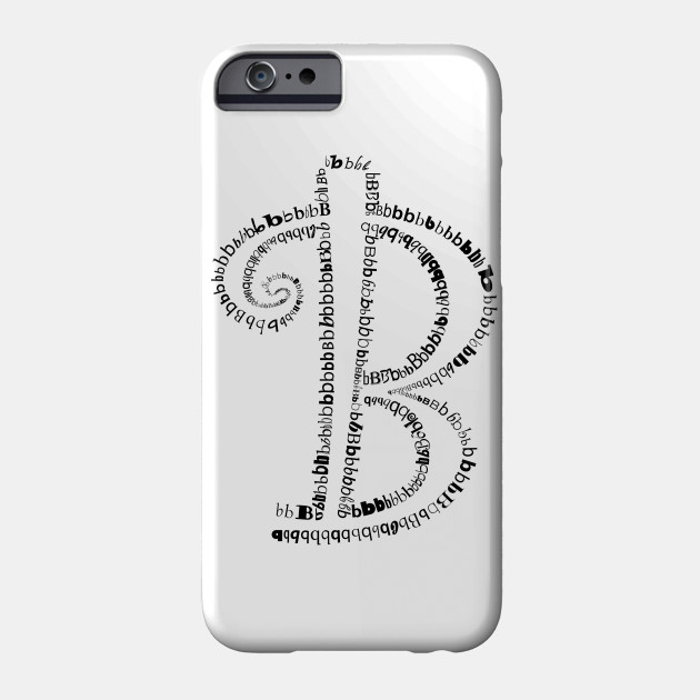 B Letter Initial B Phone Case Teepublic