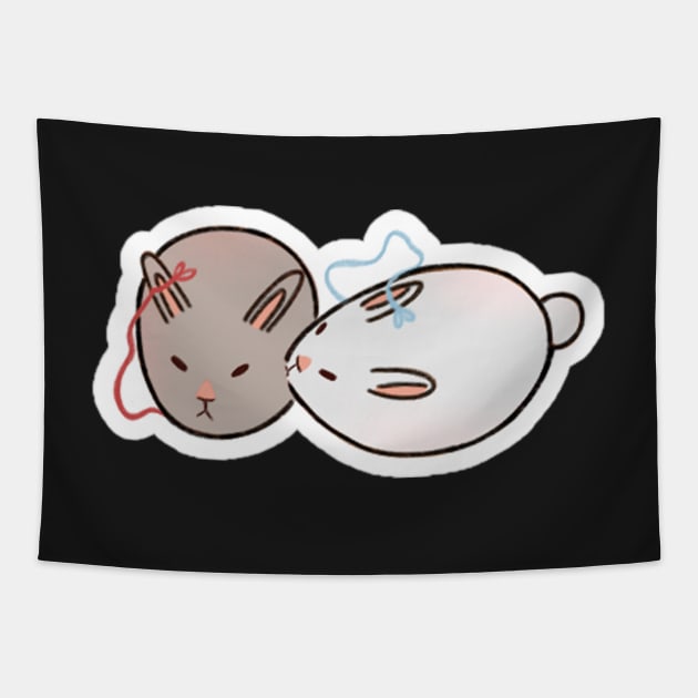 Wangxian Bunny MDZS Tapestry by kcmamede