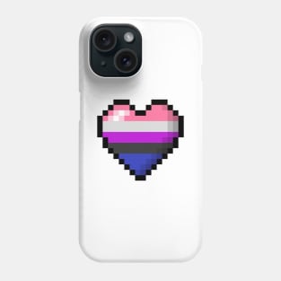 Gender Fluid Pixel Heart Phone Case