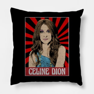 Celine Dion 80s Pop Art Pillow