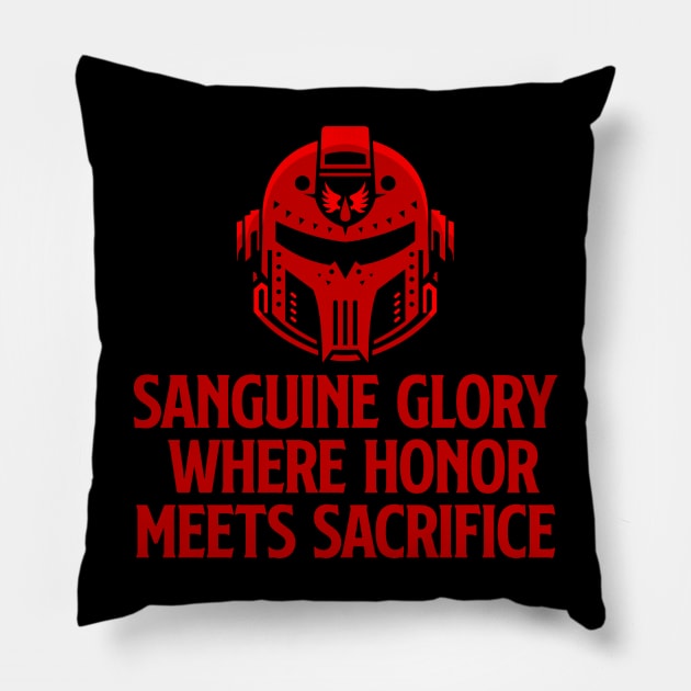 Blood Angels - Sanguine Brotherhood Pillow by DesignFlex Tees