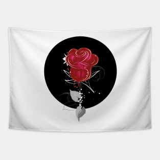 A red extravagant rose Tapestry