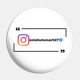 Instagram account with verification check Pin