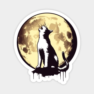 Howling cat Magnet