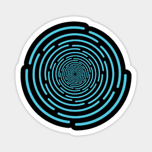 Modern trendy round shape circle graphic illustration vector design Magnet