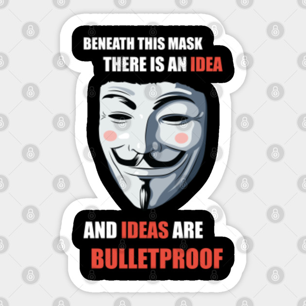 V For Vendetta V For Vendetta Sticker Teepublic