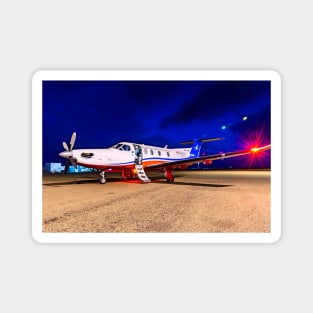 PC-12 at night Magnet