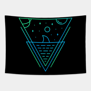 Shark in Space Tapestry