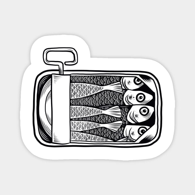 Sardines Magnet by Adorline