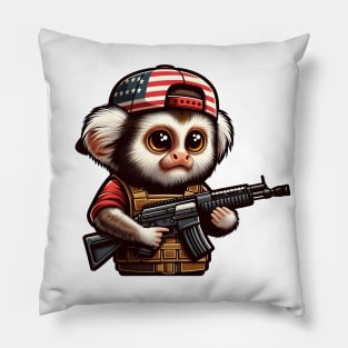 Tactical Marmoset Monkey Pillow