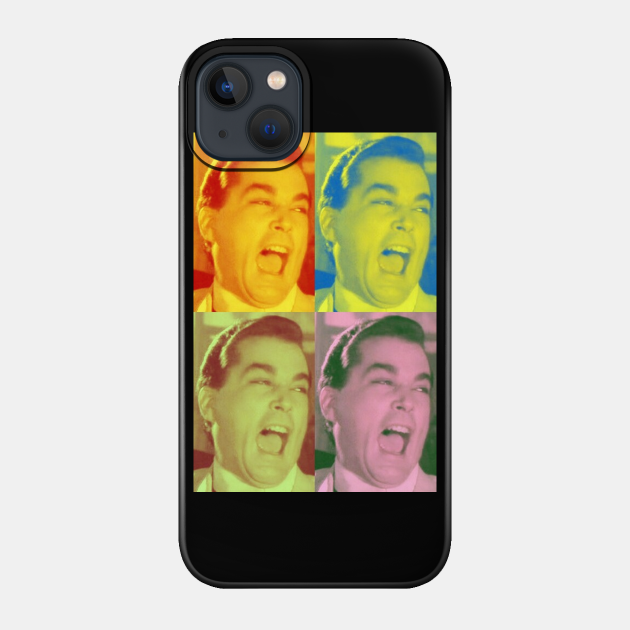 Ray Liotta Laugh mafia gangster movie Goodfellas painting multi-color - Goodfellas - Phone Case