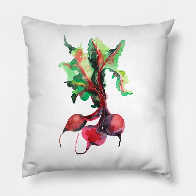 Beet Root Pillow by Olga Berlet