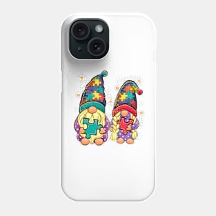 Gnome Autism Awareness Gift for Birthday, Mother's Day, Thanksgiving, Christmas Phone Case