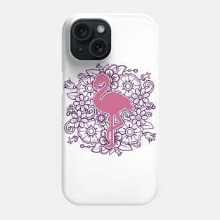 The Flamingo Mandala Phone Case