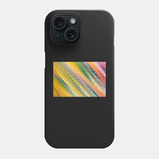 Fractal hexagons Phone Case by krinichnaya