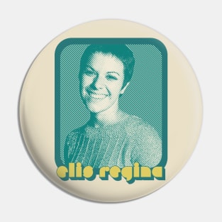 Elis Regina /// Retro Style Fan Art Design Pin