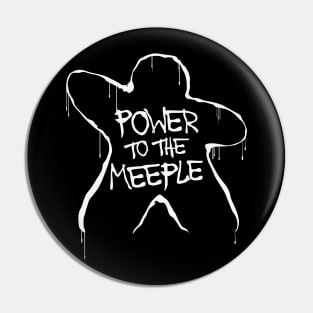 Power To The Meeple | Boardgames Pin