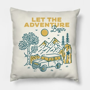 Let the Adventure Begin Pillow