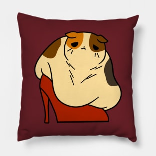 Fat Calico Red Shoe Pillow