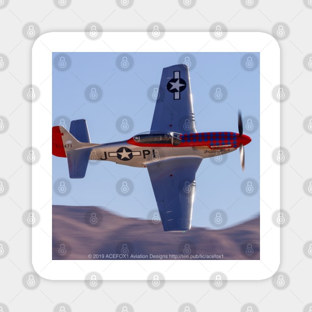 P-51D Mustang “Diamondback” Magnet by acefox1