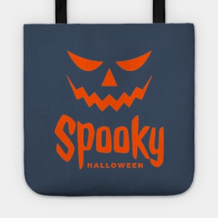 A smile Spooky Face Halloween T-Shirt Tote