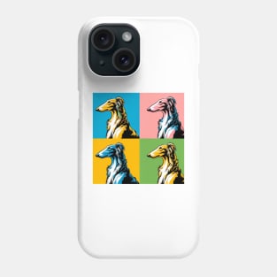 Borzoi Pop Art - Dog Lover Gifts Phone Case