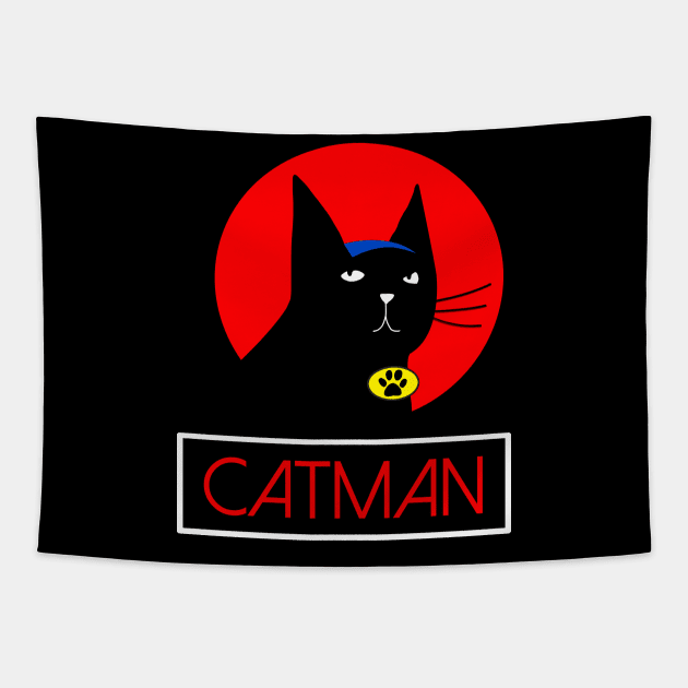 Cat The Superhero Tapestry by SuperrSunday