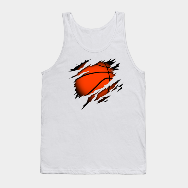 Basketball in the heart basketball player passion - Basketball - Tank Top